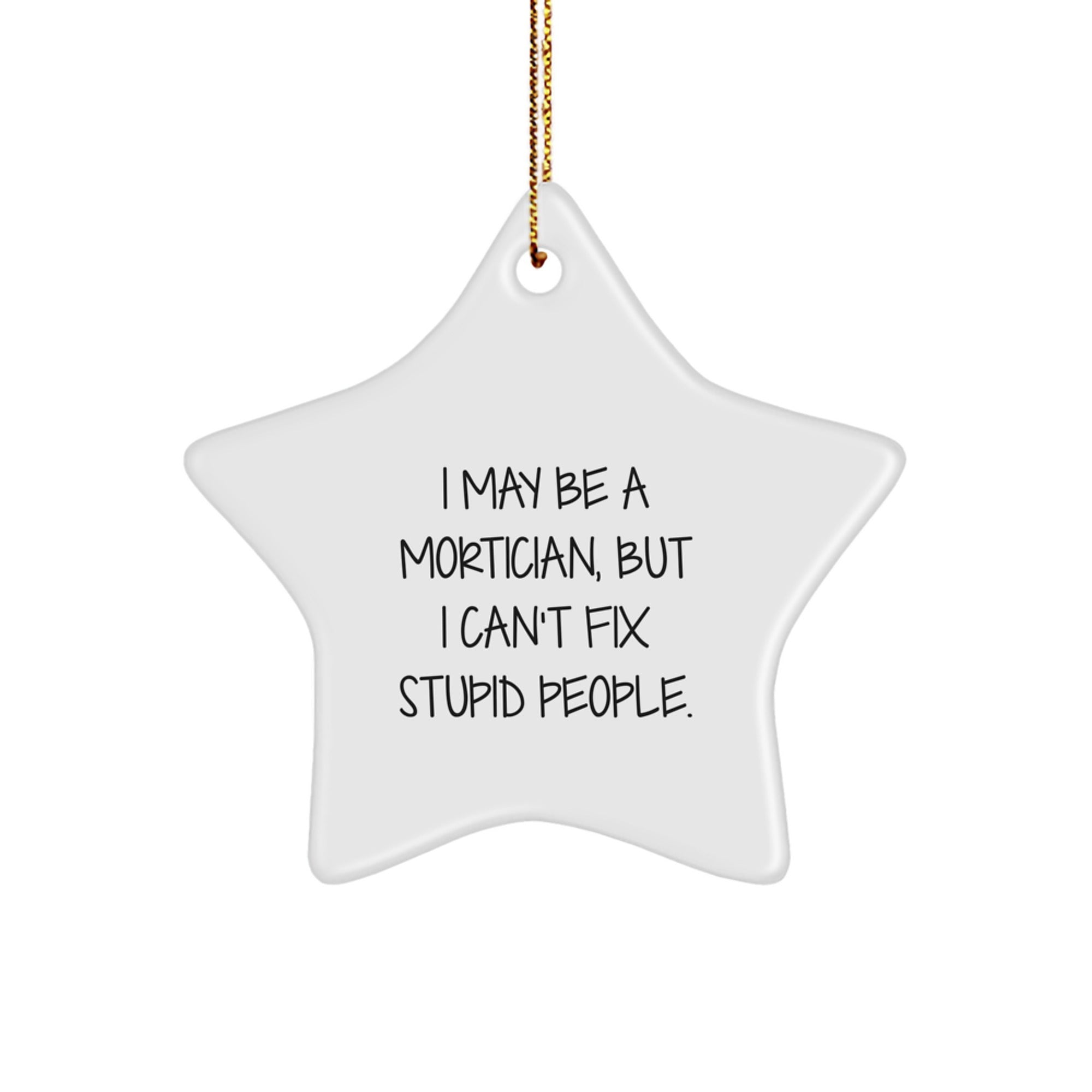 Mortician Star Ornament for Kids Christmas Gift Holiday Keepsake