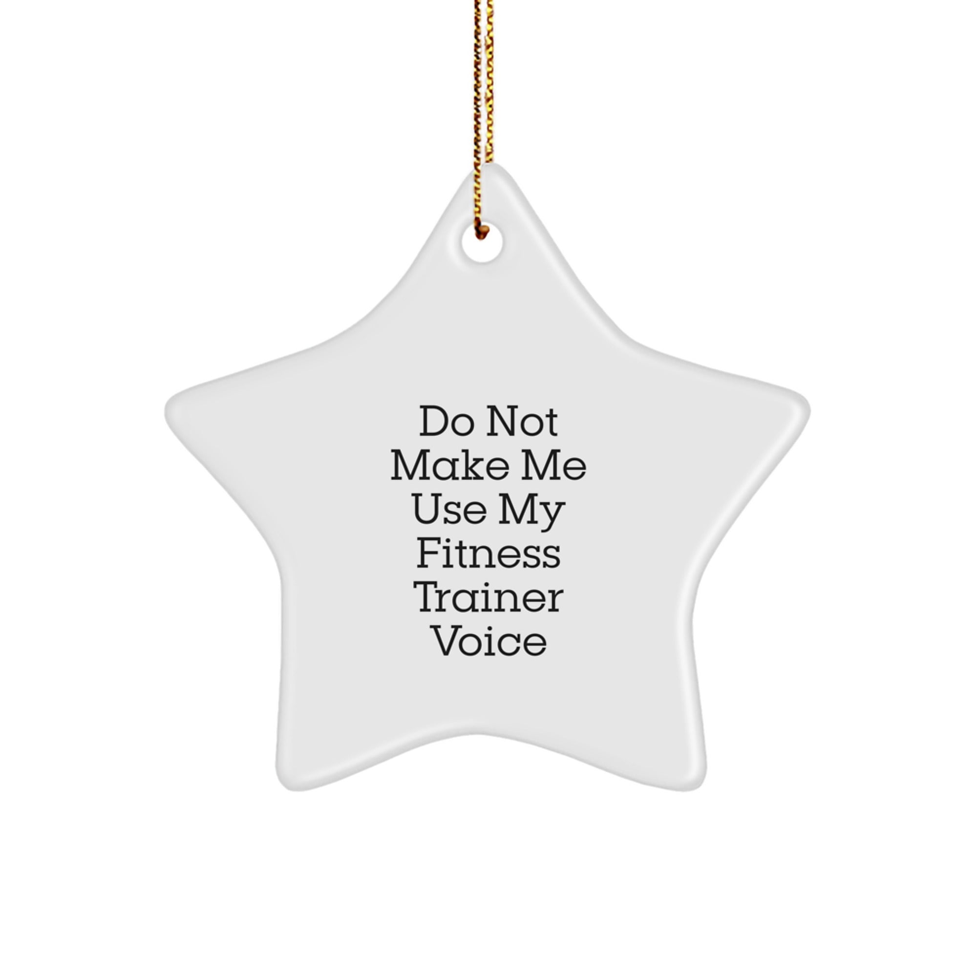 Fitness Trainer Favorite Star Christmas Ornament for Kids Gift