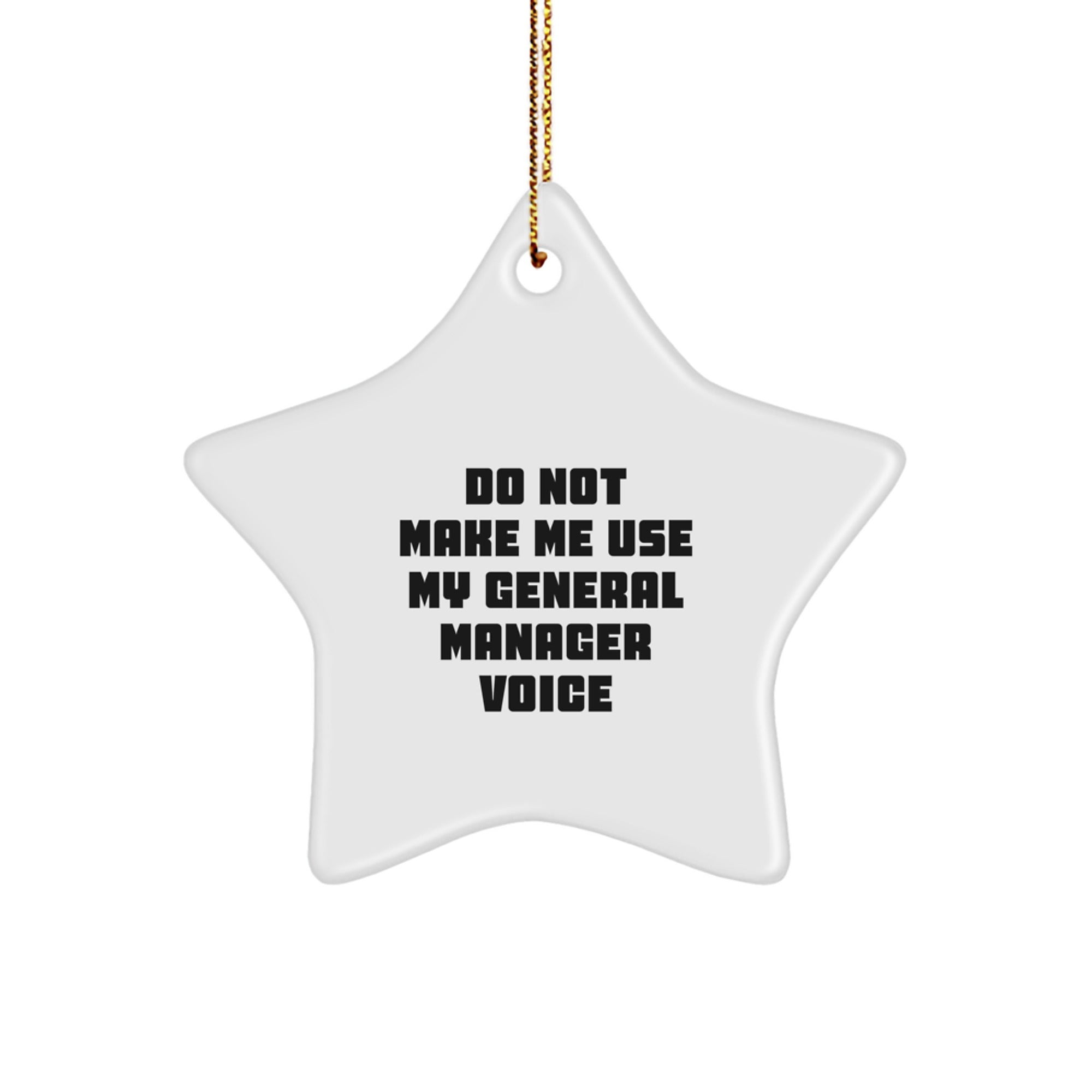 General Manager Keepsake Christmas Ornament for Him Holiday Gift