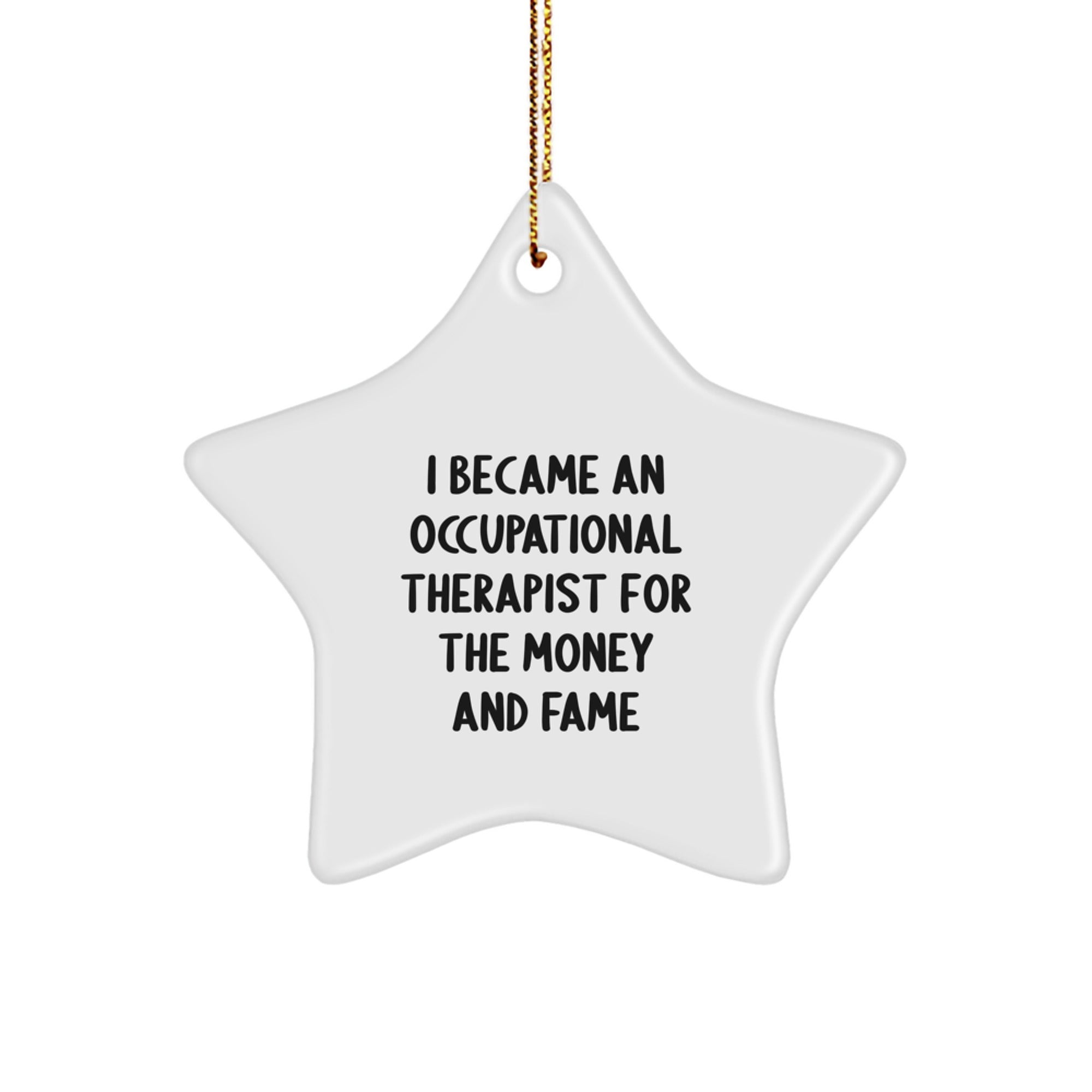Funny Occupational Therapist Gifts, Star Ornament for Occupational Therapist from Friends, Christmas Unique Gifts for Occupational Therapist