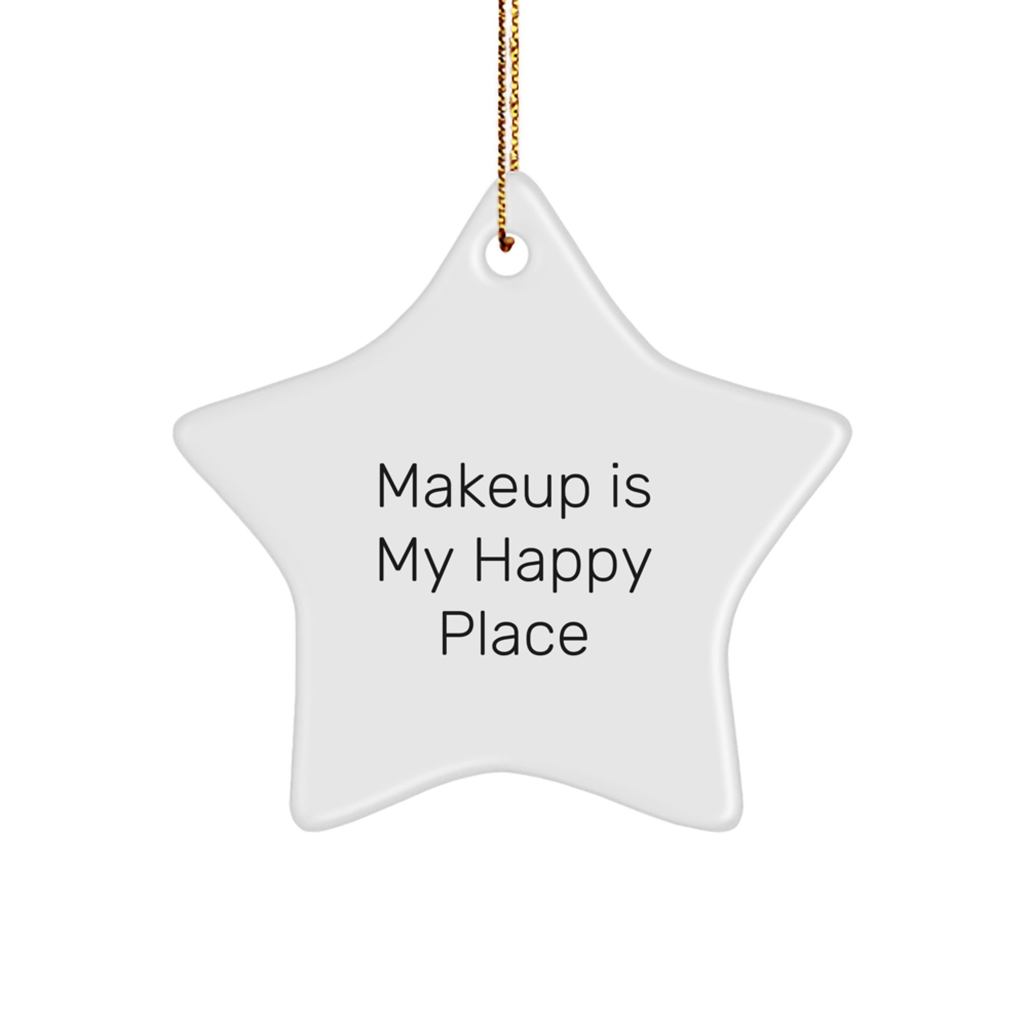 Makeup Lover Keepsake Christmas Ornament for Him White Gift Durable
