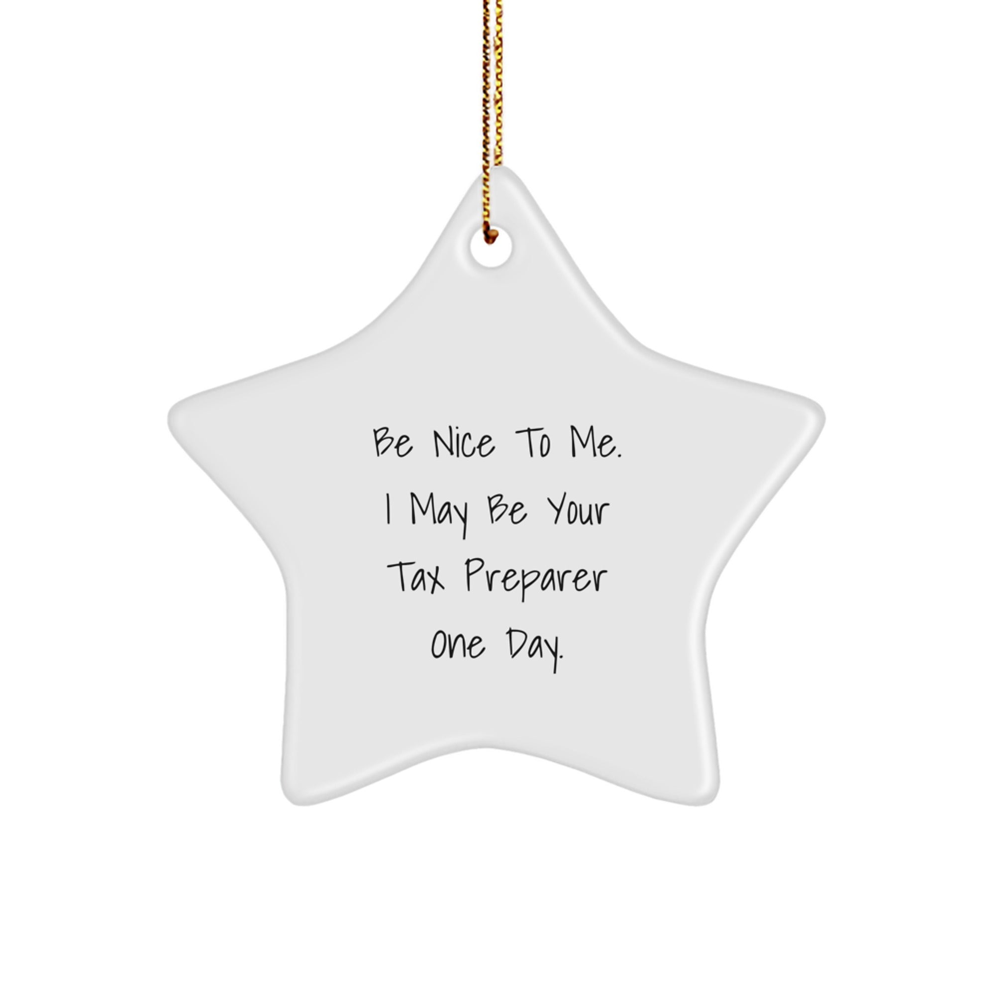 Funny Quote Tax Preparer Gifts from Friends Unique Star Ornament for Tax Preparer Christmas Decorations