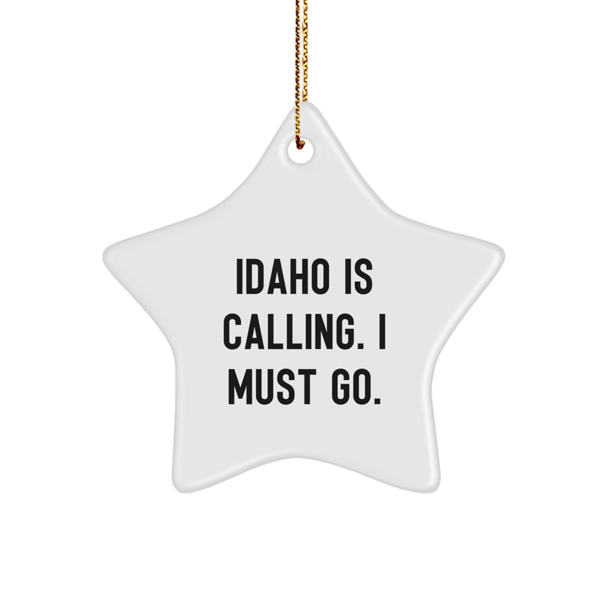Funny Quotes Star Ornaments from Idaho Gifts for Family Christmas Unique Decorations