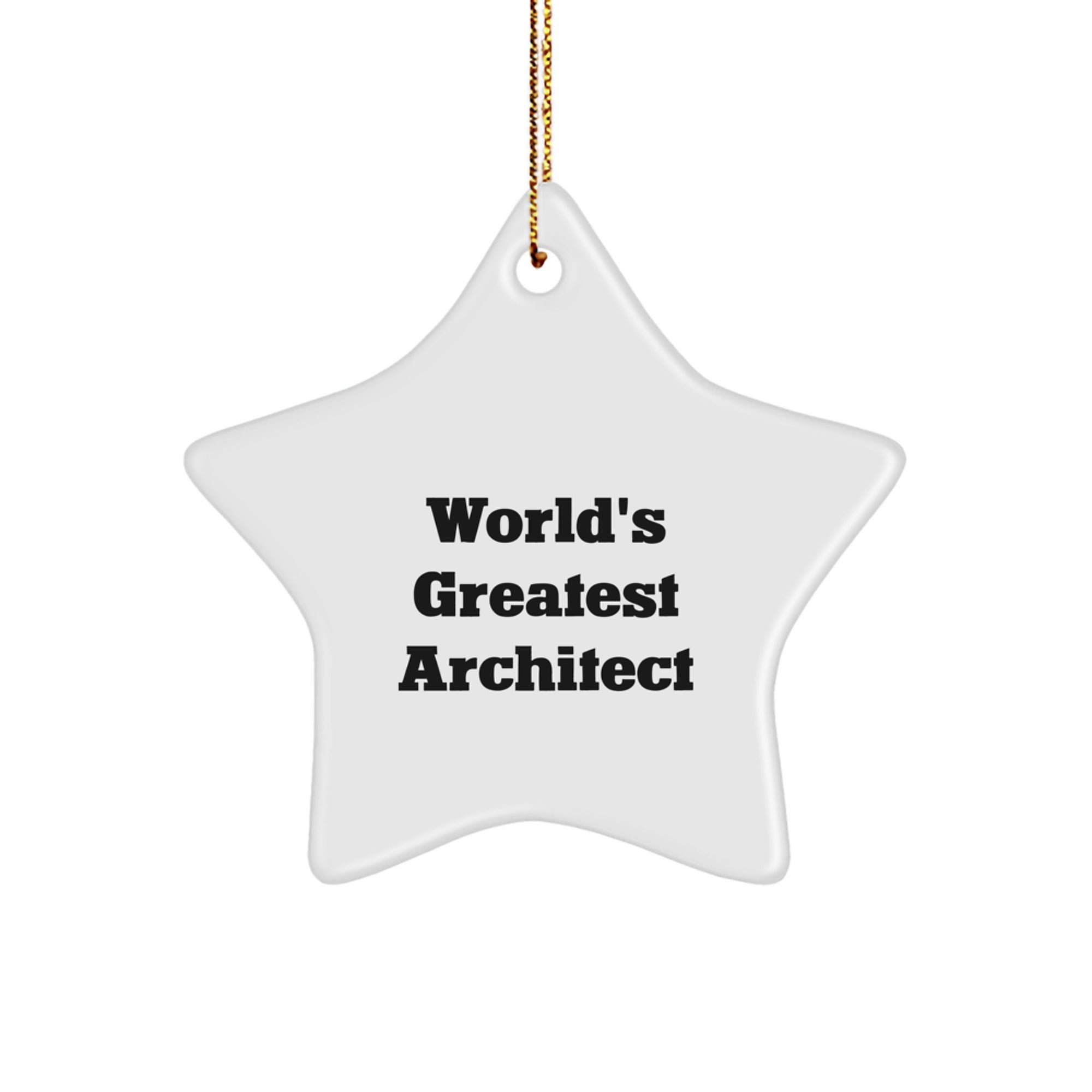 Architect Keepsake Christmas Ornament for Him Gift
