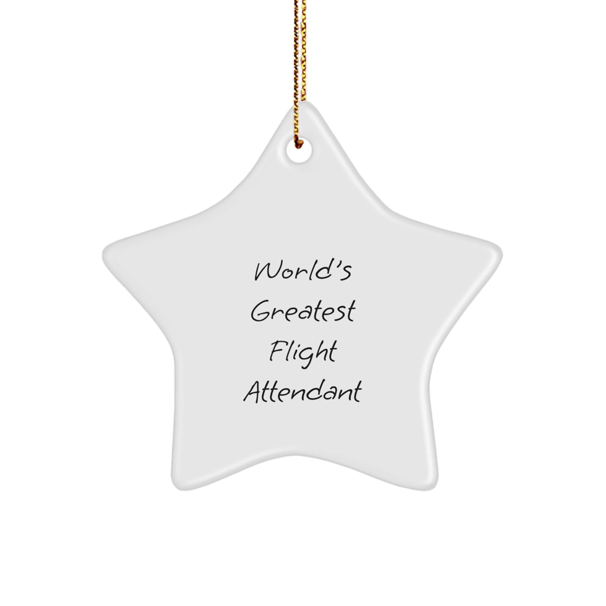 Essential Flight Attendant Star Ornament for Best Friend Christmas Gift