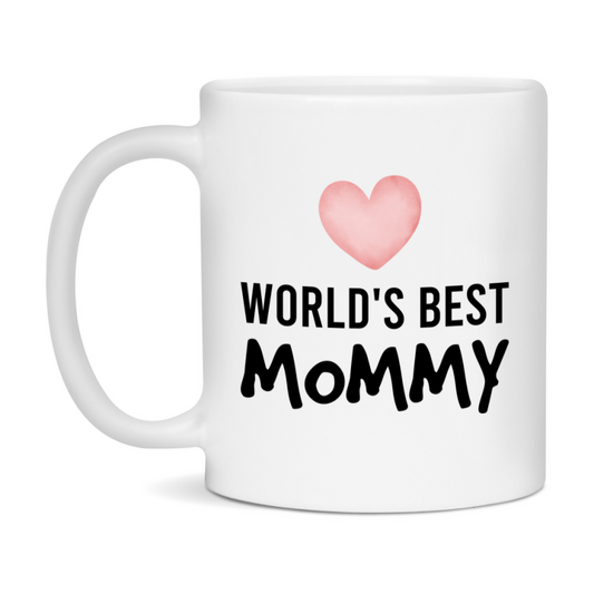 World's Best Mommy Mug, Mommy Superlative Coffee Mug, 11oz or 15oz Ceramic Cup, Gift for Mommy
