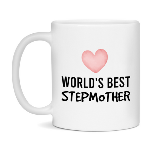 World's Best Stepmother Mug, Stepmother Superlative Coffee Mug, 11oz or 15oz Ceramic Cup, Gift for Stepmother
