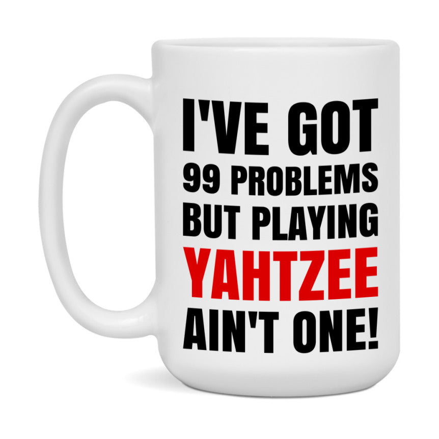 Funny Board Game Mug Gift, I've Got 99 Problems But Playing Board Games Ain't One! 11oz or 15oz Ceramic Coffee Mug for Board Game Lovers
