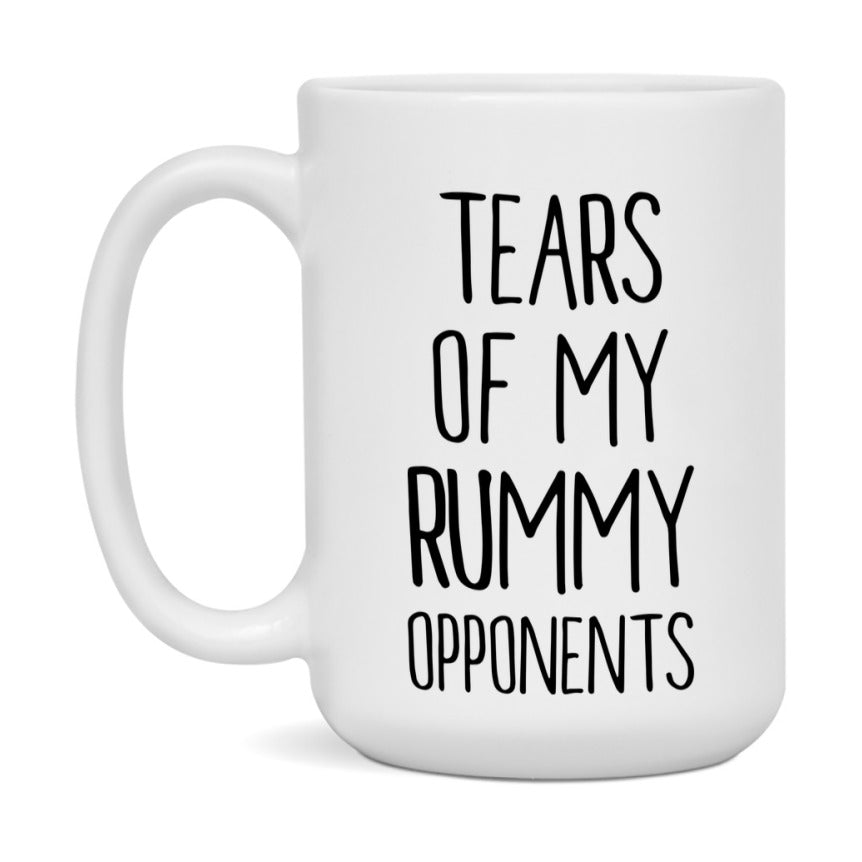 Funny Rummy Mug – “Tears Of My Rummy Opponents” – 11Oz Or 15Oz Coffee Cup