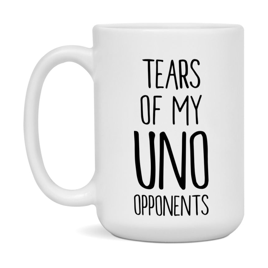 Funny Uno Mug – “Tears Of My Uno Opponents” – 11Oz Or 15Oz Coffee Cup