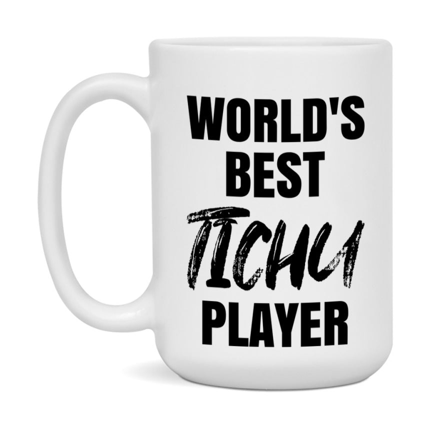 World's Best Tichu Player Mug, Funny Card Game Player Gift, 11Oz Or 15Oz White Ceramic Mug