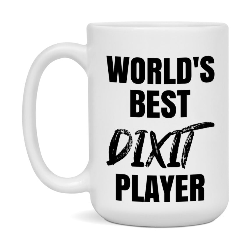 World's Best Dixit Player Mug, Funny Game Board Gift, 11Oz Or 15Oz White Ceramic Mug