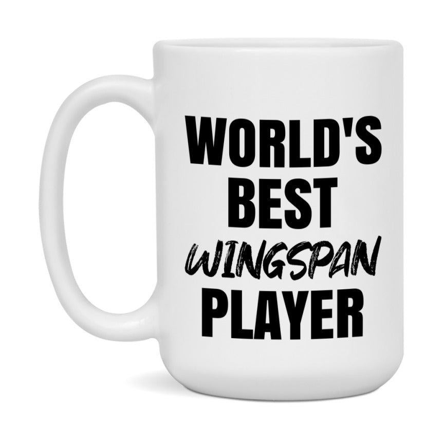World's Best Wingspan Player Mug, Funny Game Board Gift, 11Oz Or 15Oz White Ceramic Mug