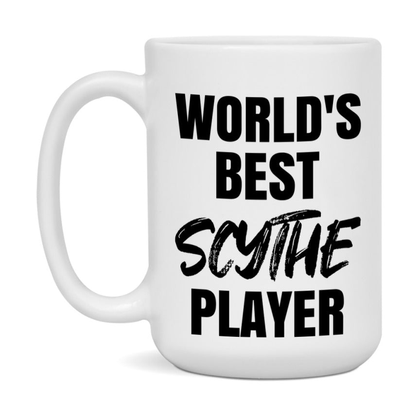 World's Best Scythe Player Mug, Funny Game Board Gift, 11Oz Or 15Oz White Ceramic Mug