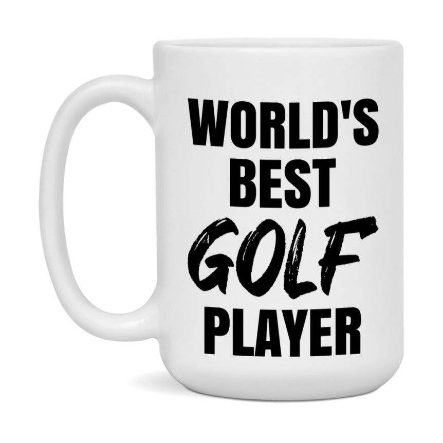 World's Best Golf Player Mug, Double-Sided 11Oz Or 15Oz Coffee Cup