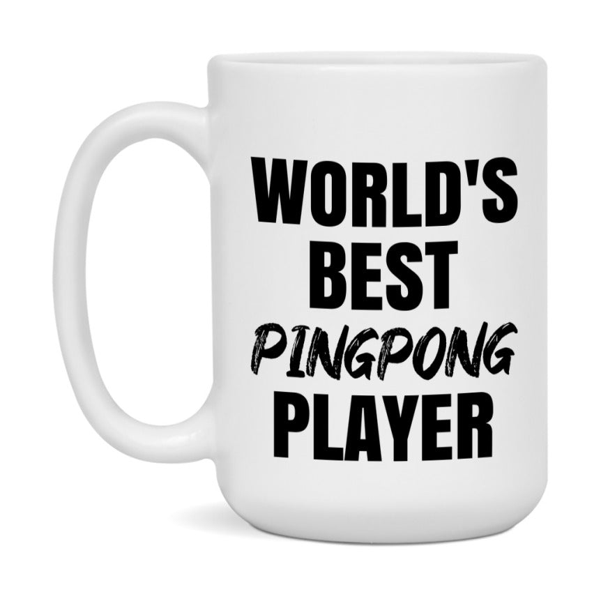World's Best Pingpong Player Mug, Double-Sided 11Oz Or 15Oz Coffee Cup