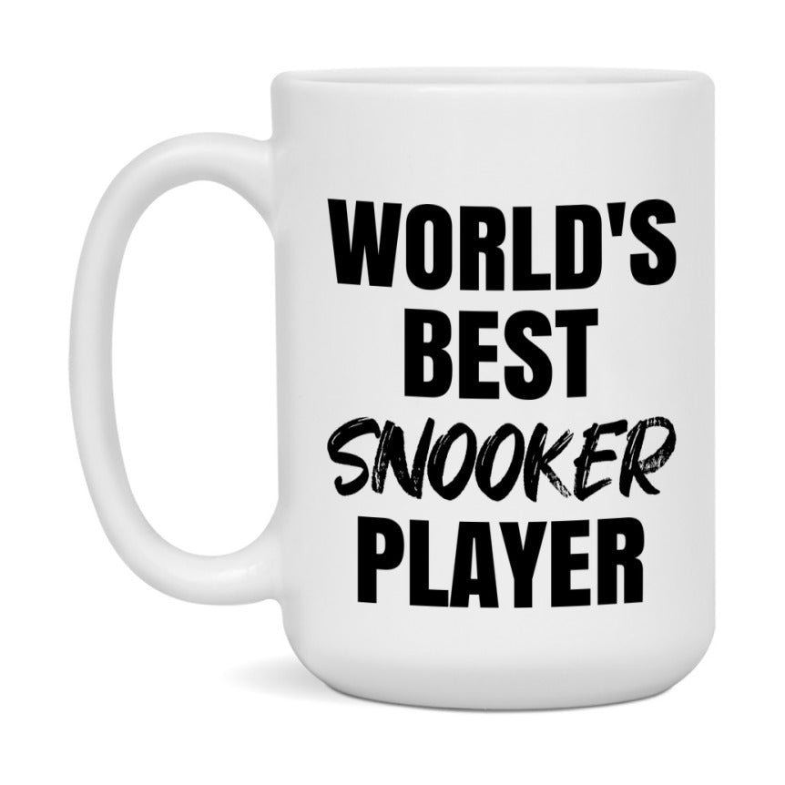 World's Best Snooker Player Mug, Double-Sided 11Oz Or 15Oz Coffee Cup