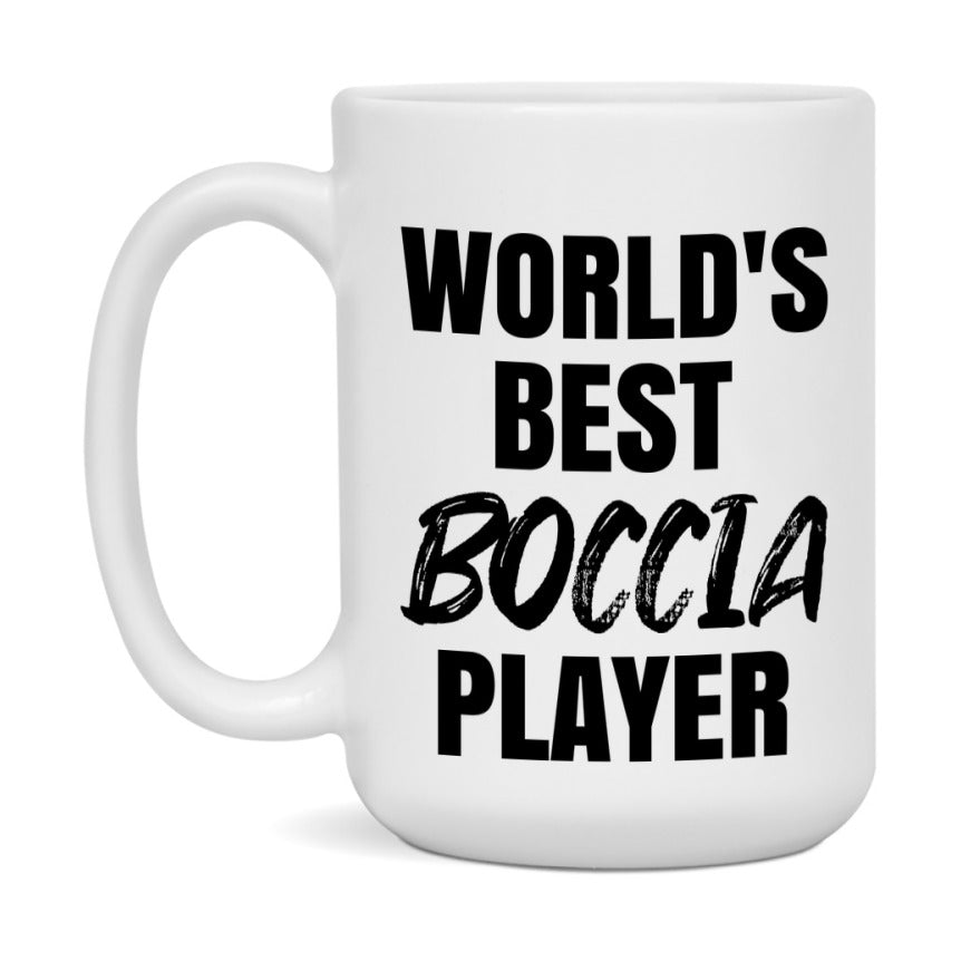 World's Best Boccia Player Mug, Double-Sided 11Oz Or 15Oz Coffee Cup