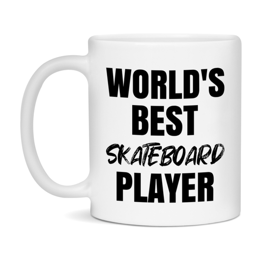 World's Best Skateboard Player Mug, Double-Sided 11Oz Or 15Oz Coffee Cup