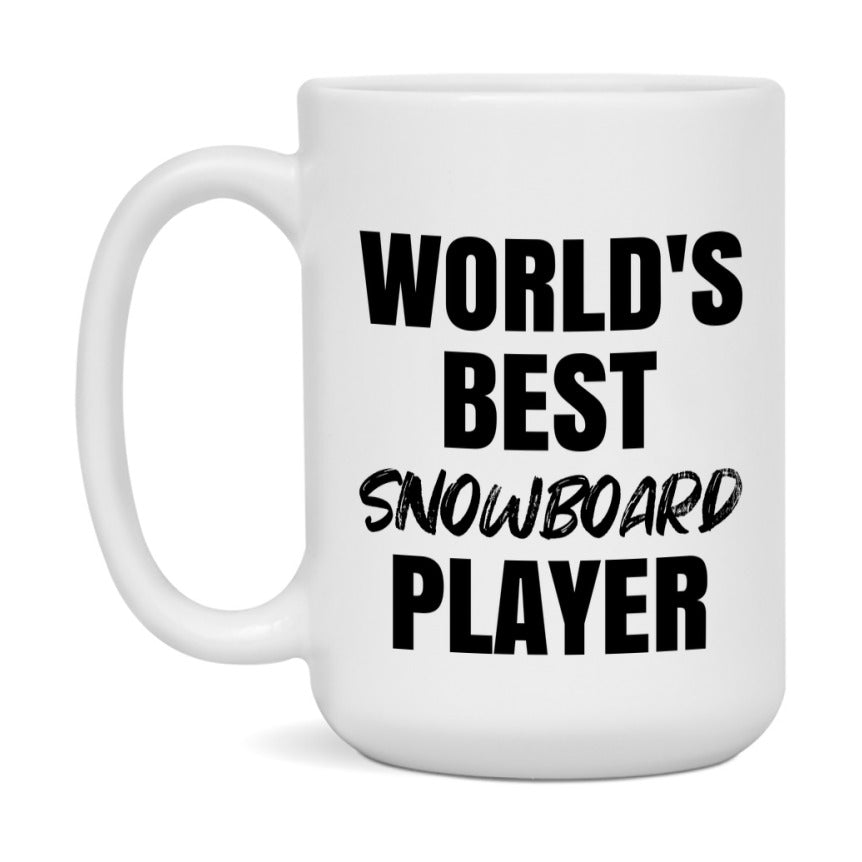 World's Best Snowboard Player Mug, Double-Sided 11Oz Or 15Oz Coffee Cup