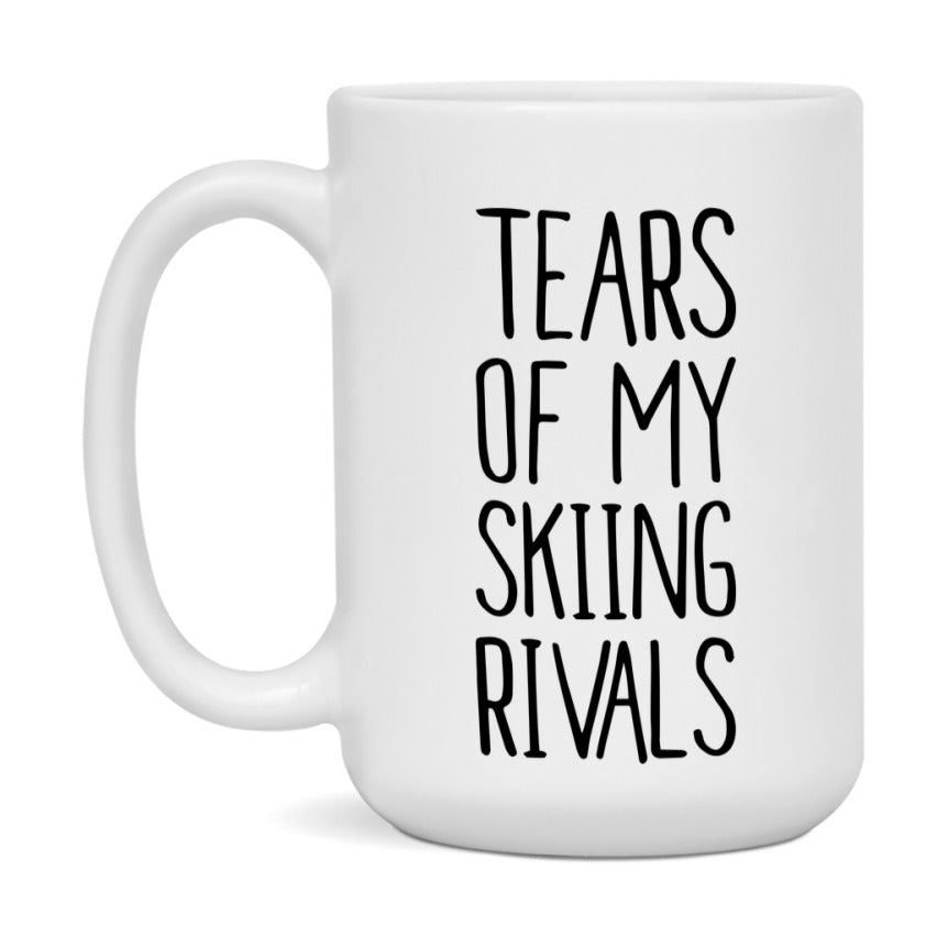 Funny Skiing Mug, Tears Of My Skiing Rivals, 11Oz Or 15Oz Coffee Cup