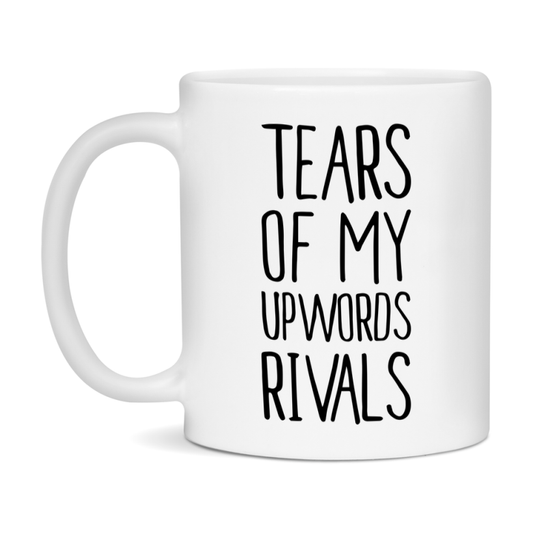 Funny Upwords Mug, Tears Of My Upwords Rivals, 11Oz Or 15Oz Ceramic Coffee Cup