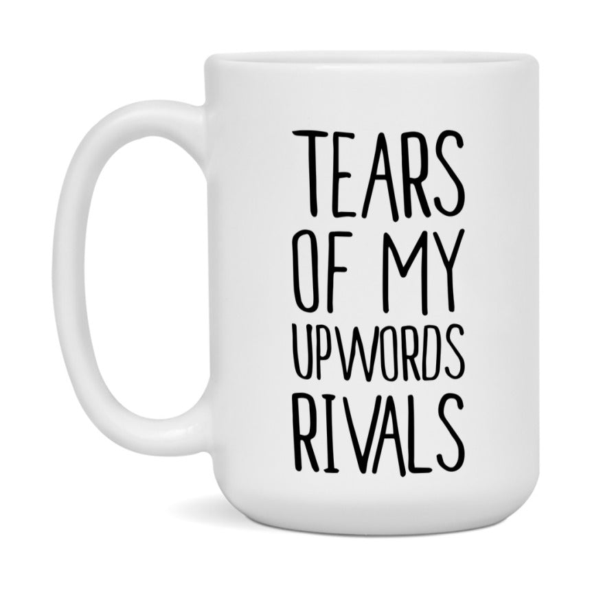 Funny Upwords Mug, Tears Of My Upwords Rivals, 11Oz Or 15Oz Ceramic Coffee Cup