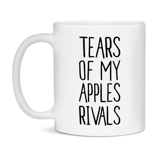 Funny Apples Mug, Tears Of My Apples Rivals, 11Oz Or 15Oz Ceramic Coffee Cup