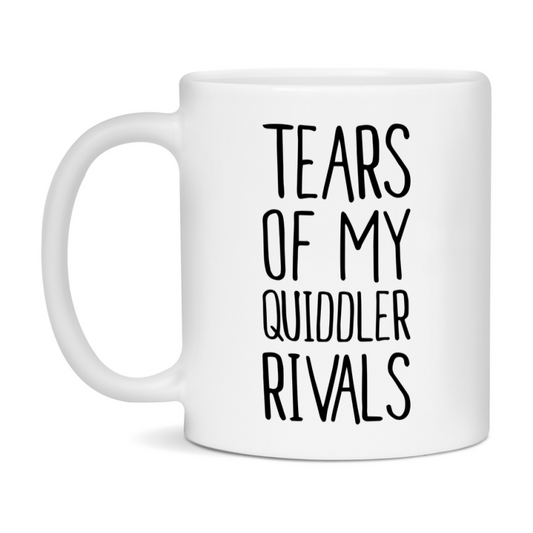 Funny Quiddler Mug, Tears Of My Quiddler Rivals, 11Oz Or 15Oz Ceramic Coffee Cup