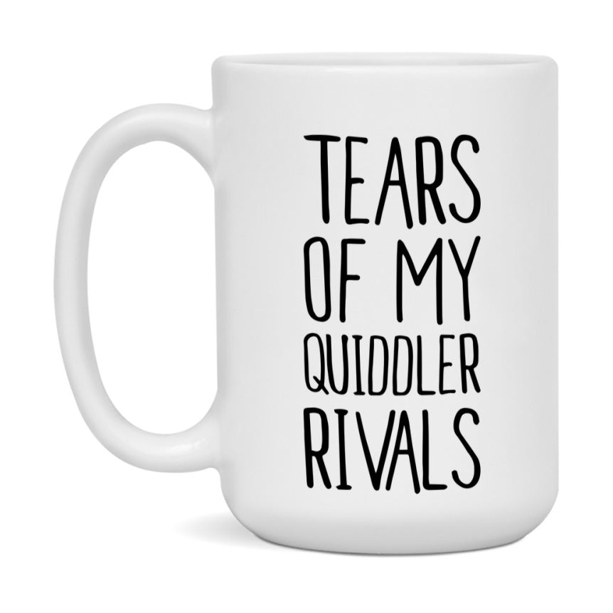 Funny Quiddler Mug, Tears Of My Quiddler Rivals, 11Oz Or 15Oz Ceramic Coffee Cup