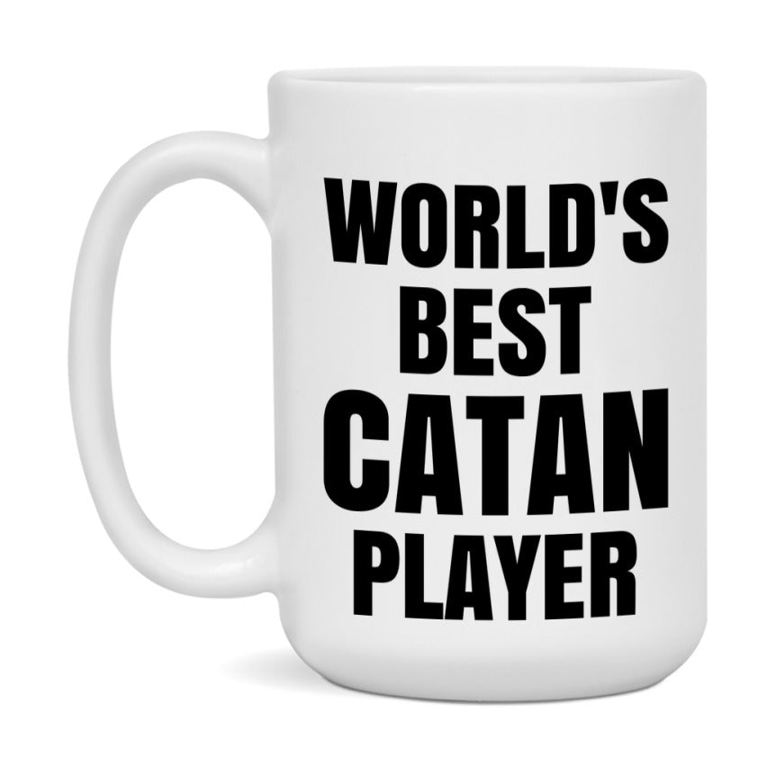 Funny Game Board Mug, World's Okayest Catan Player, 11Oz Or 15Oz Ceramic Coffee Cup