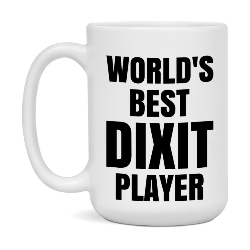 Funny Game Board Mug, World's Okayest Dixit Player, 11Oz Or 15Oz Ceramic Coffee Cup