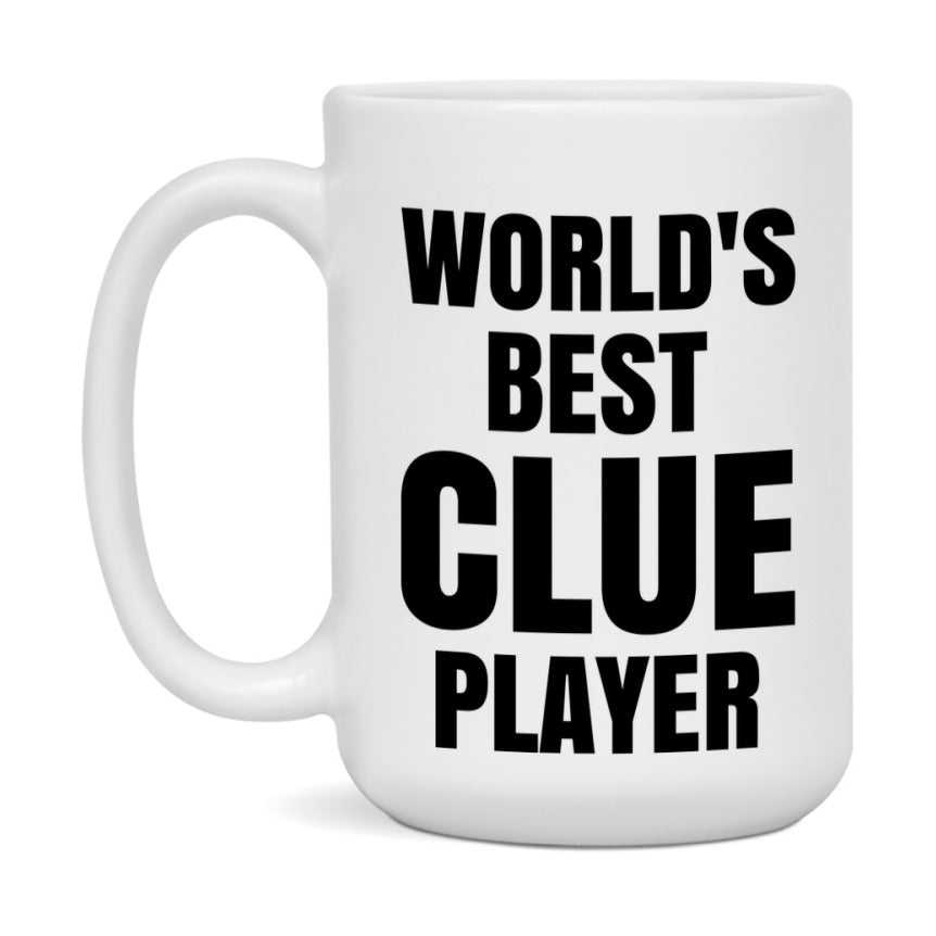 Funny Game Board Mug, World's Okayest Clue Player, 11Oz Or 15Oz Ceramic Coffee Cup