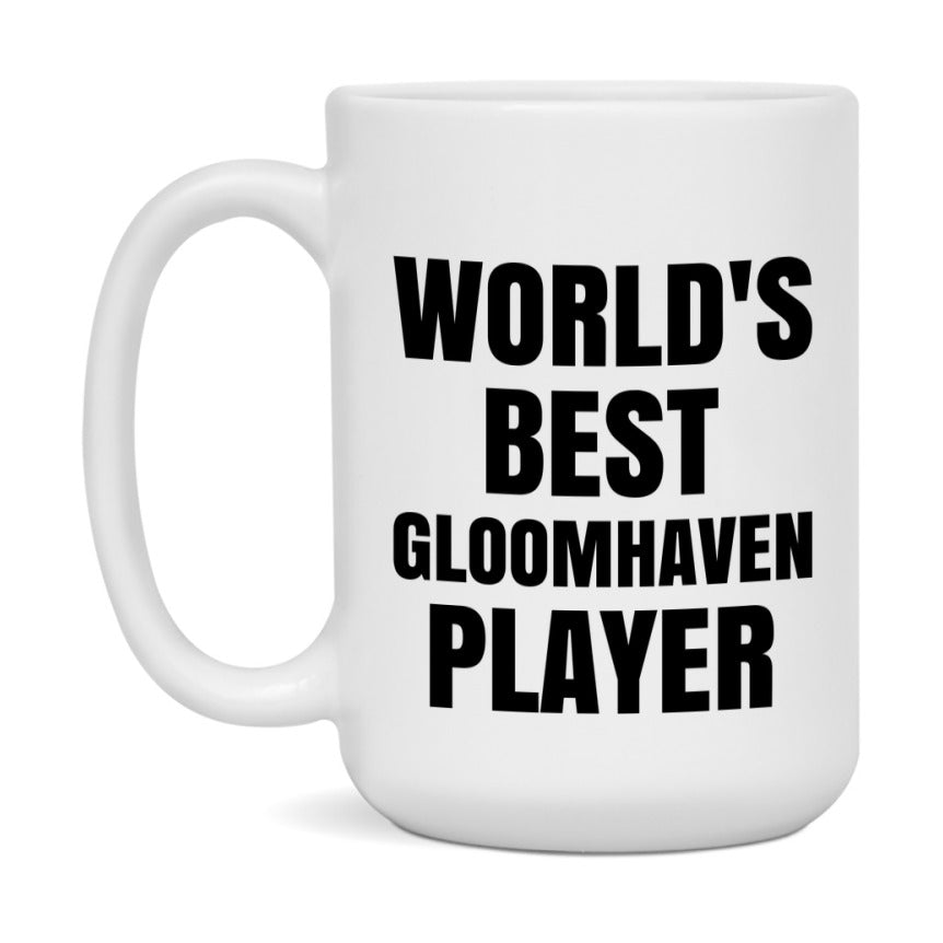 Funny Game Board Mug, World's Okayest Gloomhaven Player, 11Oz Or 15Oz Ceramic Coffee Cup