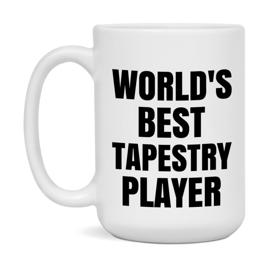 Funny Game Board Mug, World's Okayest Tapestry Player, 11Oz Or 15Oz Ceramic Coffee Cup