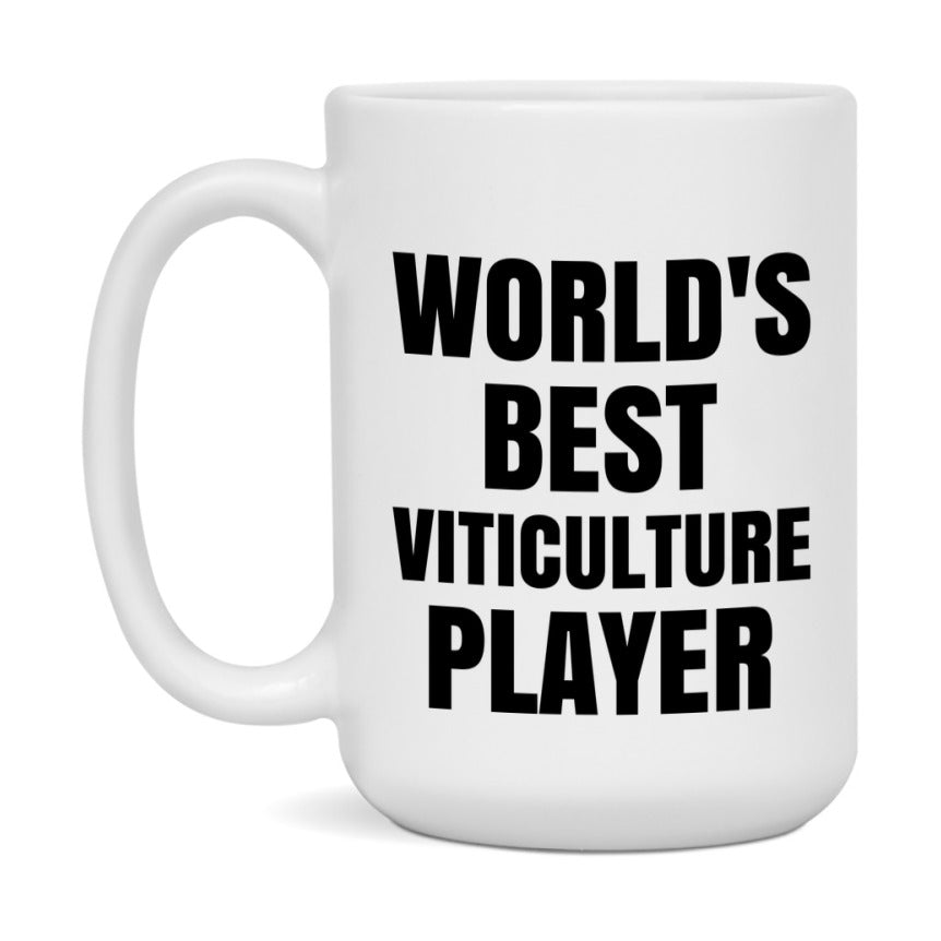 Funny Game Board Mug, World's Okayest Viticulture Player, 11Oz Or 15Oz Ceramic Coffee Cup