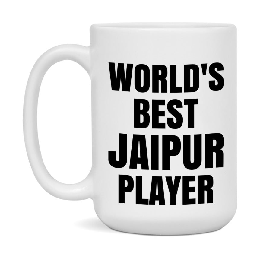 Funny Game Board Mug, World's Okayest Jaipur Player, 11Oz Or 15Oz Ceramic Coffee Cup