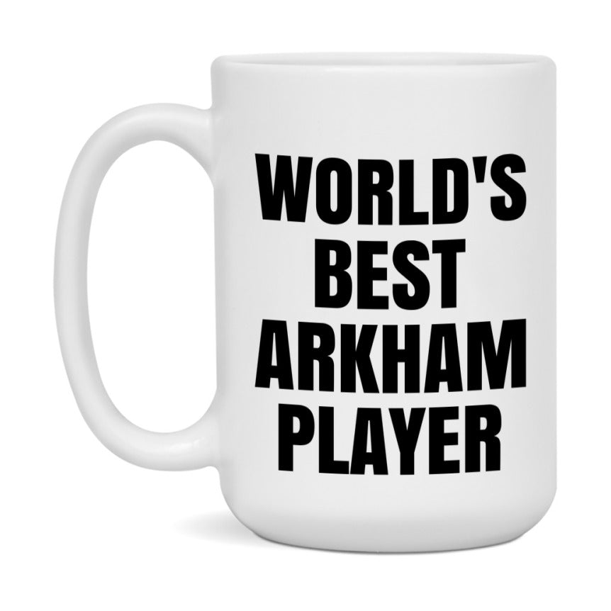 Funny Game Board Mug, World's Okayest Arkham Player, 11Oz Or 15Oz Ceramic Coffee Cup