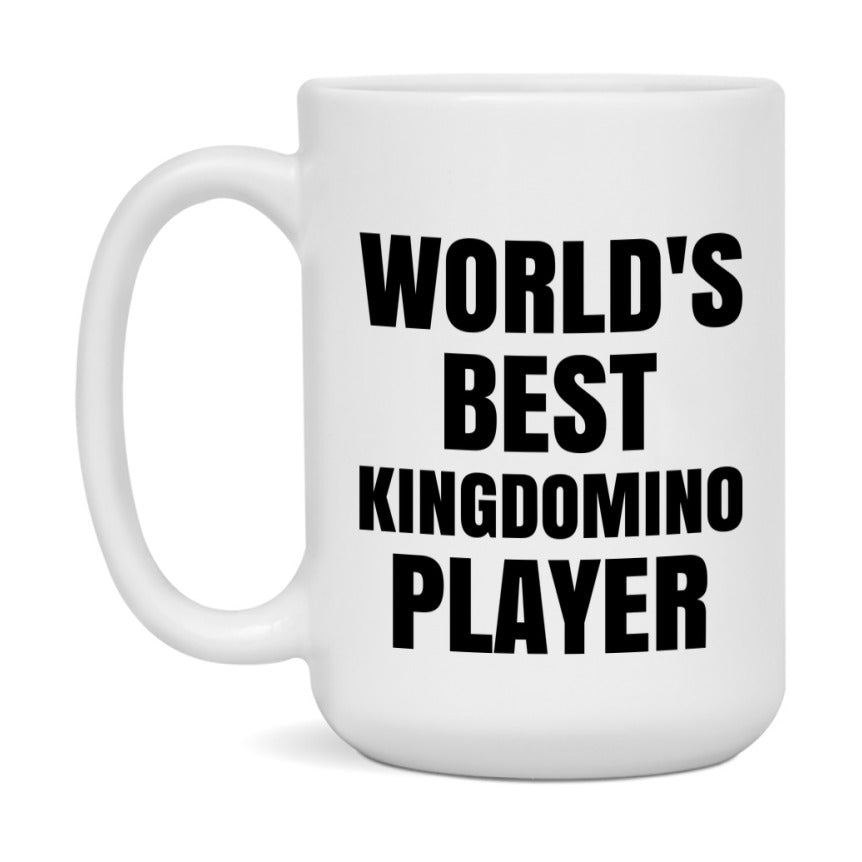 Funny Game Board Mug, World's Okayest Kingdomino Player, 11Oz Or 15Oz Ceramic Coffee Cup
