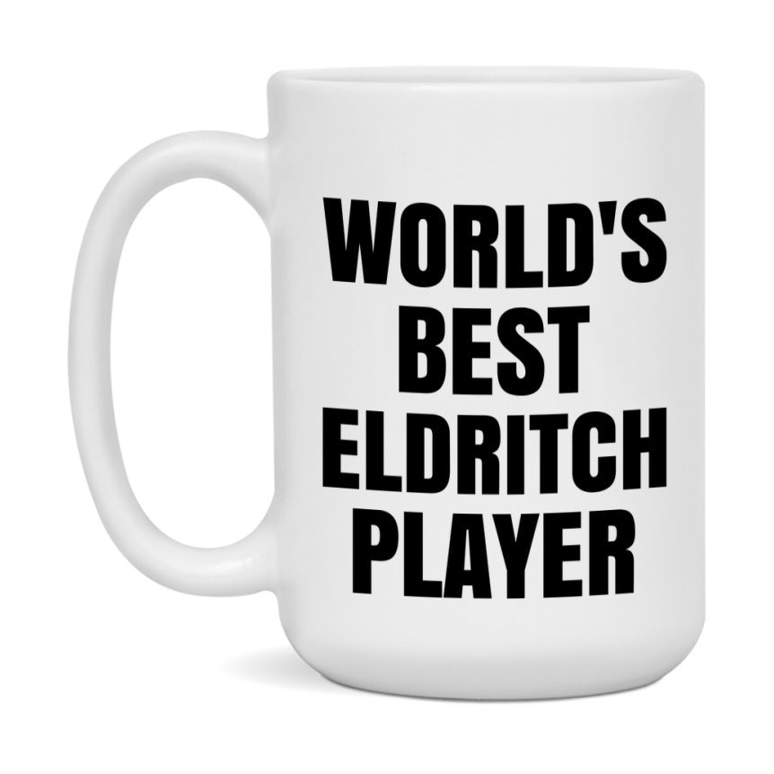Funny Game Board Mug, World's Okayest Eldritch Player, 11Oz Or 15Oz Ceramic Coffee Cup