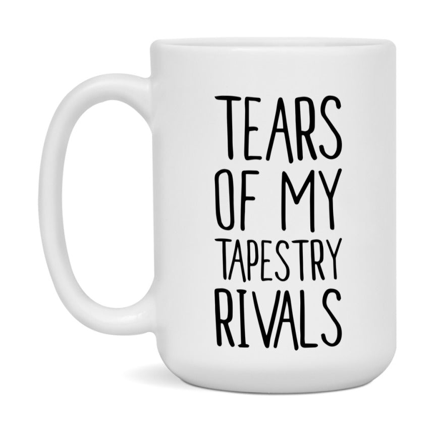 Funny Tapestry Gameboard Mug – Tears Of My Tapestry Rivals, 11Oz Or 15Oz White Ceramic Coffee Cup Gift