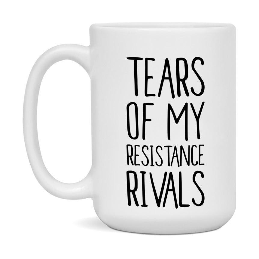 Funny Resistance Gameboard Mug – Tears Of My Resistance Rivals, 11Oz Or 15Oz White Ceramic Coffee Cup Gift
