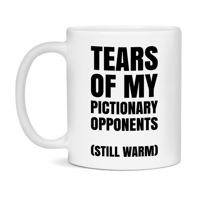 Board Game Gift – Tears Of My Pictionary Opponents Mug, 11Oz Or 15Oz White Ceramic Coffee Cup