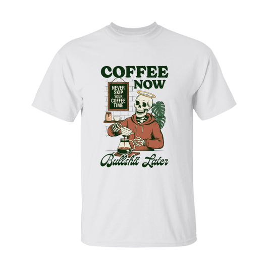 Funny Halloween Coffee Lovers T-Shirt, Graphic Halloween Tee, Gildan 500 Unisex