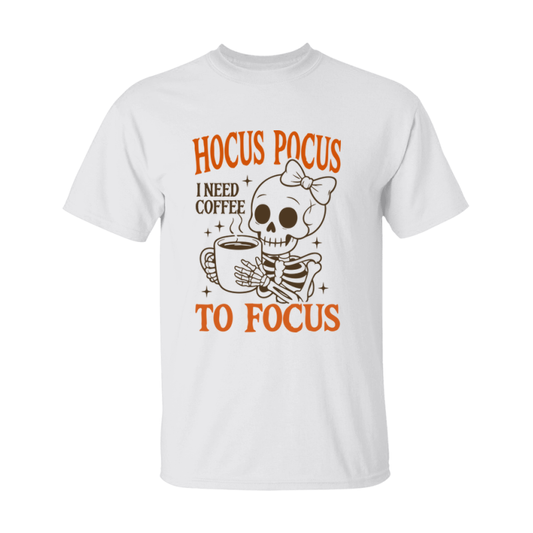 Funny Halloween Coffee Lovers T-Shirt, Graphic Halloween Tee, Gildan 500 Unisex