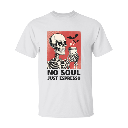 Funny Halloween Coffee Lovers T-Shirt, Graphic Halloween Tee, Gildan 500 Unisex