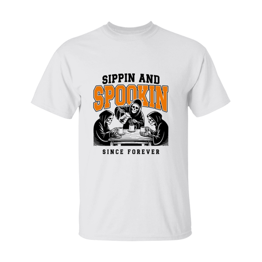 Funny Halloween Coffee Lovers T-Shirt, Graphic Halloween Tee, Gildan 500 Unisex