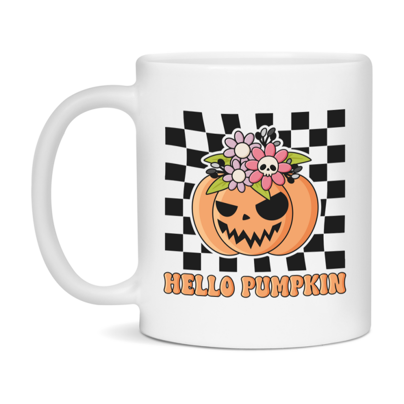 Funny Halloween Coffee Mug, White Ceramic Halloween Coffee Cup 11Oz Or 15Oz