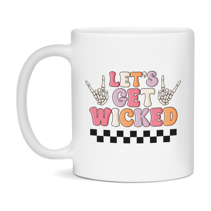 Funny Halloween Coffee Mug, White Ceramic Halloween Coffee Cup 11Oz Or 15Oz