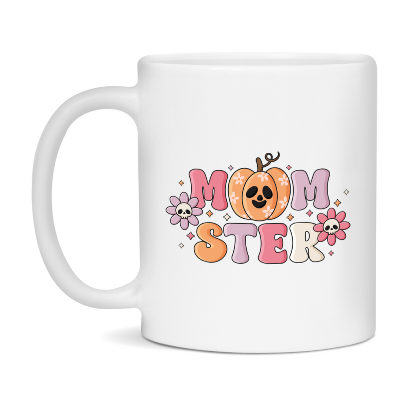 Funny Halloween Coffee Mug, White Ceramic Halloween Coffee Cup 11Oz Or 15Oz